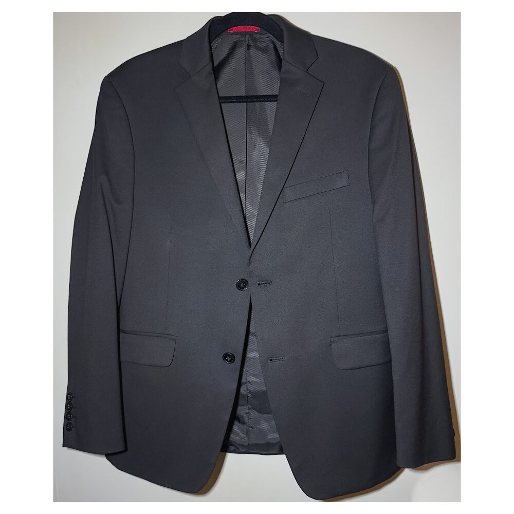 ALFANI Men's Slim-Fit Stretch Solid Suit Jacket - Black - Size 38S